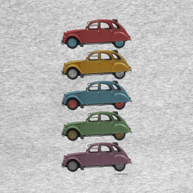 Five Cars: Citroën 2CV by DaJellah
